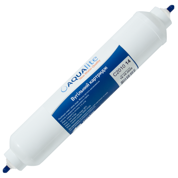Картридж Aqualite C2010-QC (трубка 1/4") Вугільний - Фото 1 Картридж Aqualite C2010-QC (трубка 1/4") Вугільний - зображення 1
