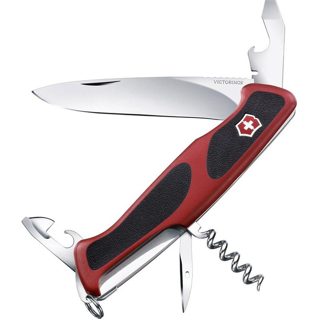 Ніж Victorinox Rangergrip 68 (130мм, 11 функцій), червоний (0.9553.С) - зображення 1