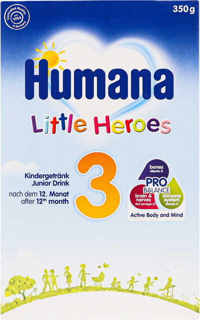 Молочная сухая смесь Humana Little Heroes 3 350 г (4031244705167 ...