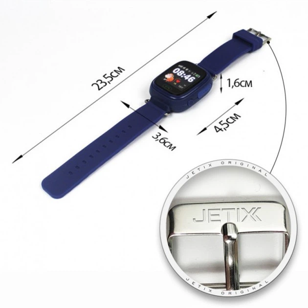 Детские смарт-часы с GPS трекером и телефоном JETIX Q90 Dark Blue - Фото 2 Детские смарт-часы с GPS трекером и телефоном JETIX Q90 Dark Blue - изображение 2