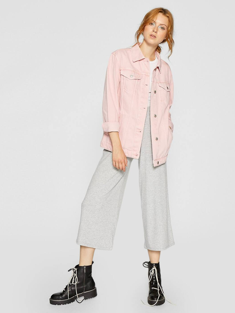 レディースウェア CD10-EFSK | WOMEN Джинсовая куртка Stradivarius 02560274140 XS Розовая