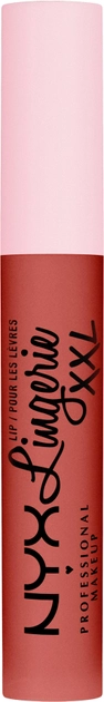 Акція на Рідка помада з аплікатором NYX Professional Makeup Lip Lingerie XXL 06 Peach Flirt 4 мл від Rozetka
