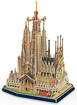 3D пазл "National Geographic. Храм Святого Семейства", 184 элемента - CubicFun (20-738868) - изображение 2