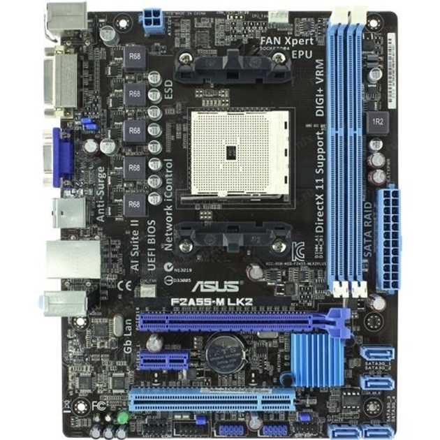 Материнская плата Socket FM2 ASUS F2A55-M LK2 ( sFM2, DDR3, AMD A55 ...