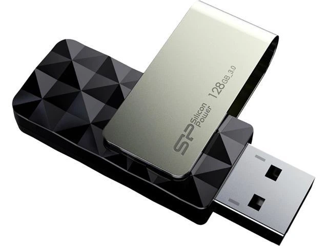 Флеш-накопичувач SiliconPower USB 3.0 Blaze B30 128Gb Black (SP128GBUF3B30V1K) - изображение 2