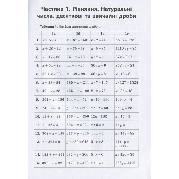 Навчальна книга 3000 вправ та завдань. Математика 5-6 клас. Рівняння Час майстрів 152947 - зображення 3