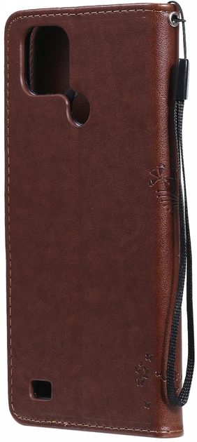 Чохол книжка Pattern для Realme C21Y (кіт та дерево) Brown (24856-30) - Фото 2 Чохол книжка Pattern для Realme C21Y (кіт та дерево) Brown (24856-30) - зображення 2