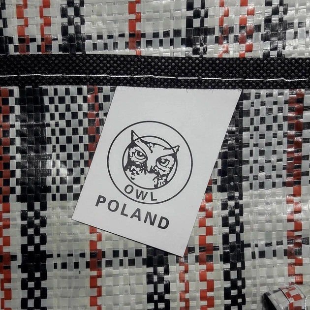 Господарська сумка Owl Poland поліпропіленова №5 картата 65х47х30 см - зображення 3
