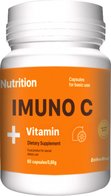 Витамины EntherMeal Imuno C Vitamin 60 капсул (IMUNO060EM075) - изображение 1