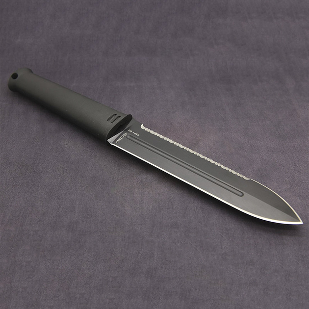 Нож фиксированный Skif UKROP-2 (длина: 263мм, лезвие: 149мм, черное), черный, ножны пластик - изображение 2