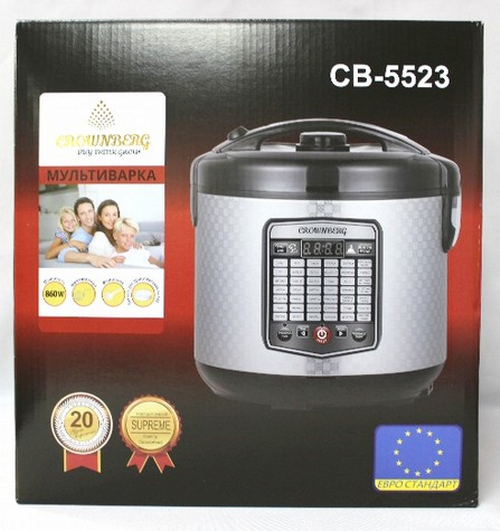 Мультиварка з Фритюрницею Crownberg CB5523 am - зображення 3