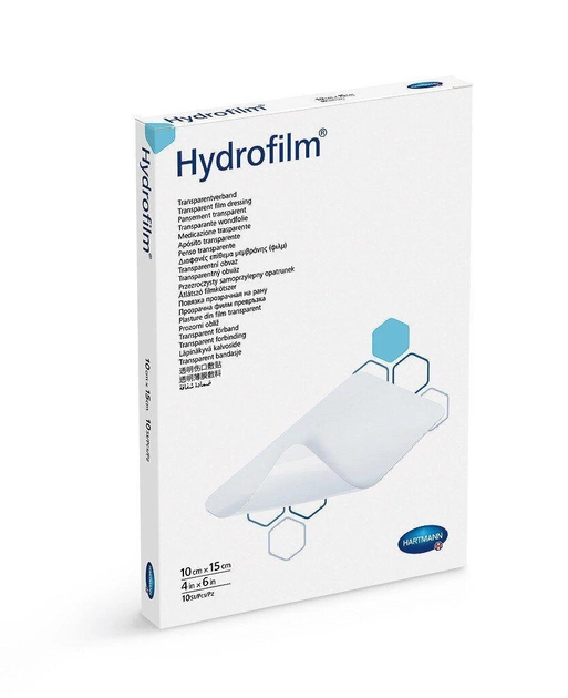 Hydrofilm 10х15см - Пов'язка плівкова прозора водовідштовхувальна 1шт - зображення 1