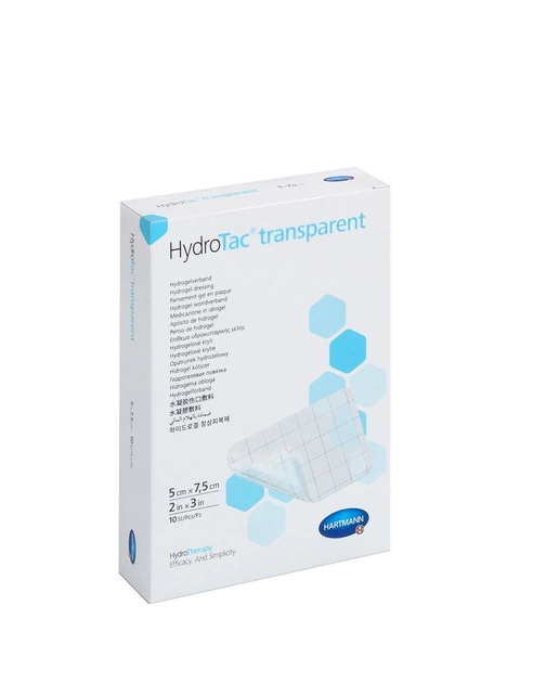 Пов`язка гідрогелева HydroTac® transparent / ГідроТак транспарент 5см x 7,5см 1шт. - зображення 1