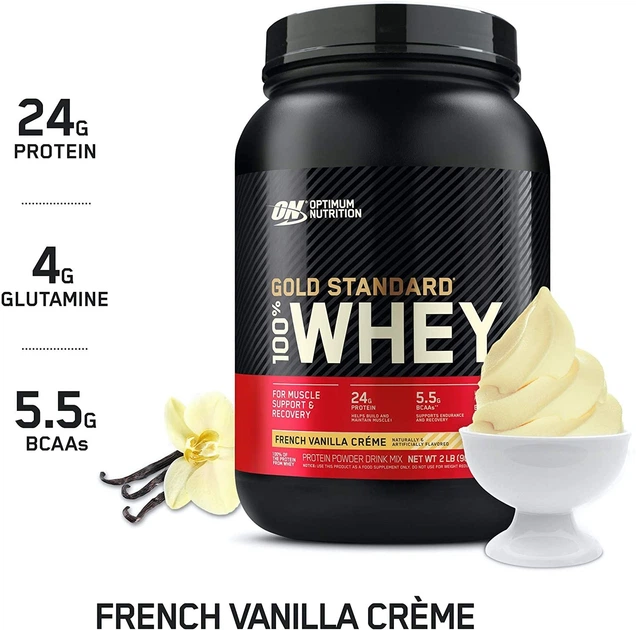 Протеин Optimum Nutrition 100% Whey Gold Standard French Vanilla Creme (907 г) (00114-05) - зображення 2