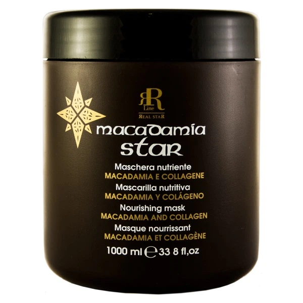 Маска с маслом макадамии и коллагеном RR Line Macadamia Star 1000 мл - изображение 3