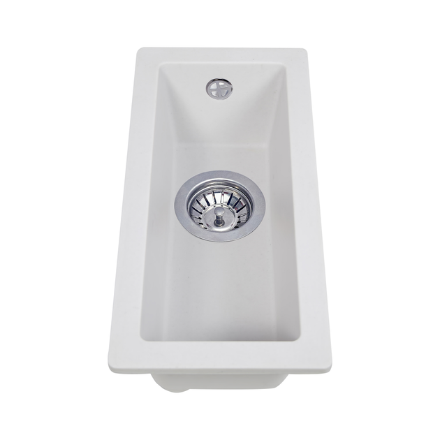 Кухонная мойка гранит PERFELLI ESTO PGE 10-22 WHITE - Фото 2 Кухонная мойка гранит PERFELLI ESTO PGE 10-22 WHITE - изображение 2