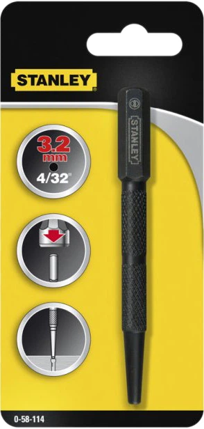 Пробійник Stanley FatMax® Interchangeable Nail Set з переставним наконечником d = 2.4 мм, L = 101 мм (0-58-113) - Фото 2 Пробійник Stanley FatMax® Interchangeable Nail Set з переставним наконечником d = 2.4 мм, L = 101 мм (0-58-113) - зображення 2