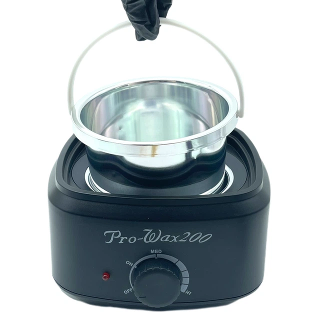 Баночный воскоплав Pro-wax 200 100W 400 мл (черный) для депиляции и разогрева воска - изображение 4