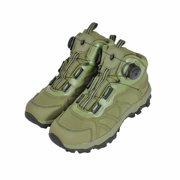 Ботинки тактические с автоматической пряжкой Lesko 661 Green 42 - изображение 1