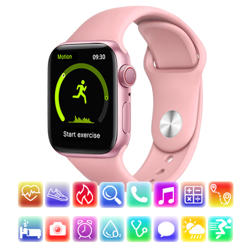 Смарт-годинник Smart watch M26 Pro, 44mm Pink ( бездротова зарядка, сповіщення, дзвінки, голос виклик) - Фото 1 Смарт-годинник Smart watch M26 Pro, 44mm Pink ( бездротова зарядка, сповіщення, дзвінки, голос виклик) - зображення 1