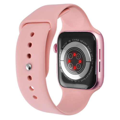 Смарт-годинник Smart watch M26 Pro, 44mm Pink ( бездротова зарядка, сповіщення, дзвінки, голос виклик) - Фото 4 Смарт-годинник Smart watch M26 Pro, 44mm Pink ( бездротова зарядка, сповіщення, дзвінки, голос виклик) - зображення 4