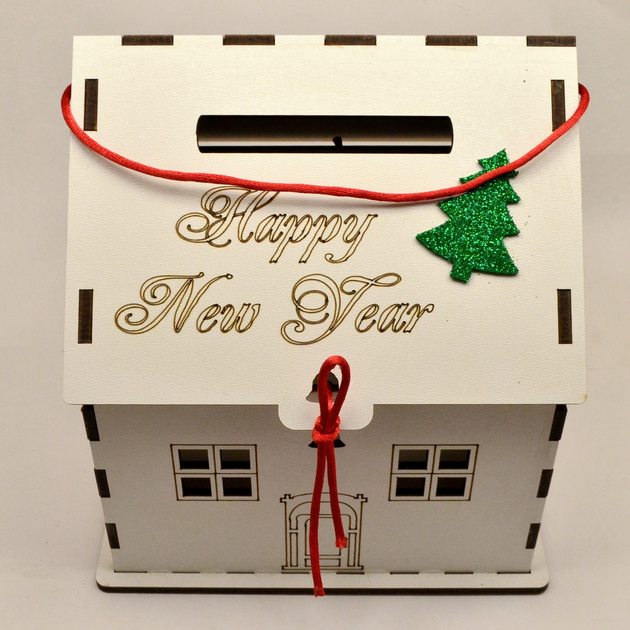 Новогодние домики своими руками из картона и бумаги