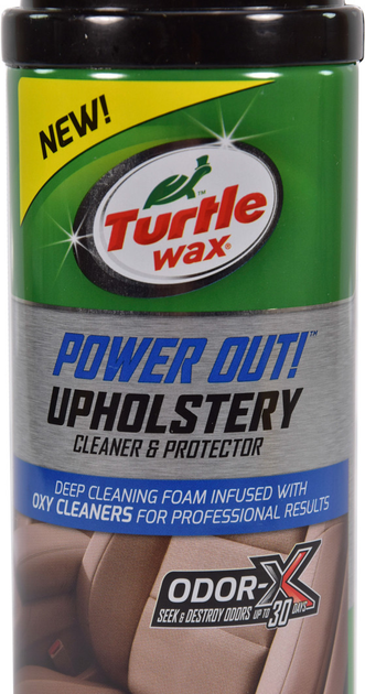 Turtlewax Oxy Power Out! Upholstery Cleaner: Destroys Odors Up To