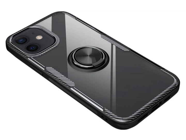Чехол Primolux Ring Magnetic Stand для Apple iPhone 12 Mini - Black - зображення 3