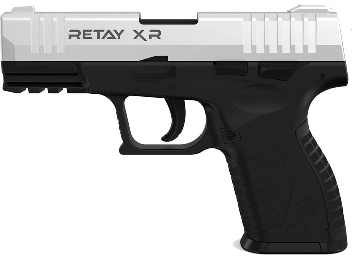 Стартовый (сигнальный) пистолет Retay XR Chrome + 5 Холостых патронов в ПОДАРОК! - зображення 1