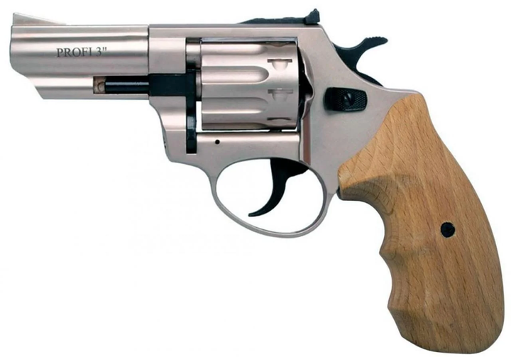 Револьвер под патрон Флобера Zbroia PROFI 3 (сатин, бук) - изображение 1