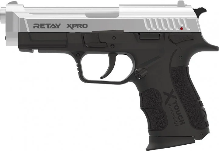 Стартовый (сигнальный) пистолет RETAY Xpro Chrome + 5 Холостых патронов в ПОДАРОК! - зображення 1