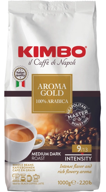 Акция на Кава в зернах Kimbo Aroma Gold 1 кг от Rozetka