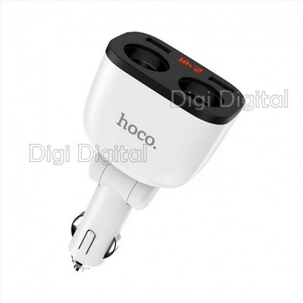 Автомобільний зарядний пристрій Hoco Z28 2х розгалужувачі прикурювача 2xUSB 3.1 A Амперметр Вольтметр Біле - Фото 2 Автомобільний зарядний пристрій Hoco Z28 2х розгалужувачі прикурювача 2xUSB 3.1 A Амперметр Вольтметр Біле - зображення 2