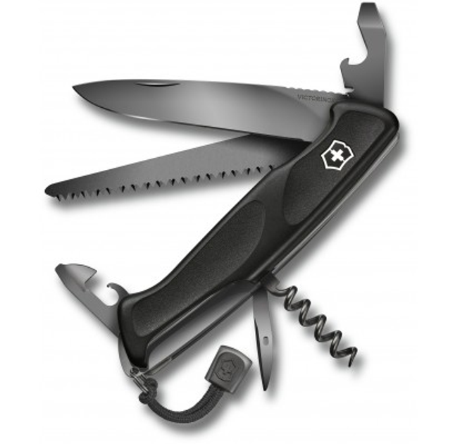 Складной нож Victorinox RANGERGRIP 55 Onyx Black 0.9563.C31P - изображение 1