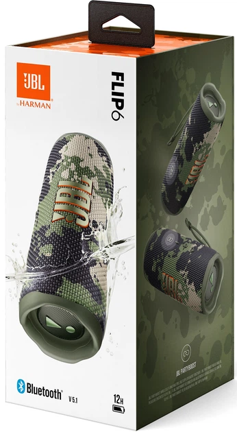 Портативная колонка JBL Flip 6 30W Squad (JBLFLIP6SQUAD) – фото