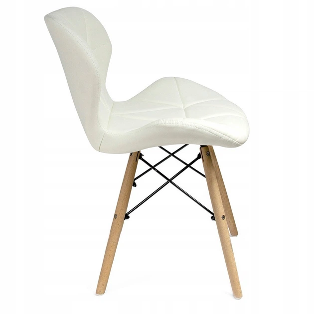 Стул JUMI Scandinavian Design (эко-кожа) White - изображение 3