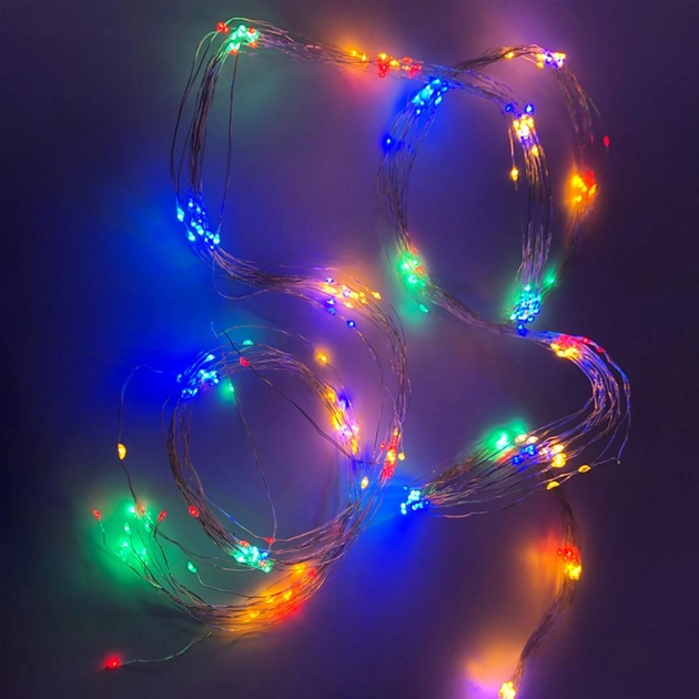 Светодиодная гирлянда Новогодько Конский хвост, 345 LED, Многоцветная .