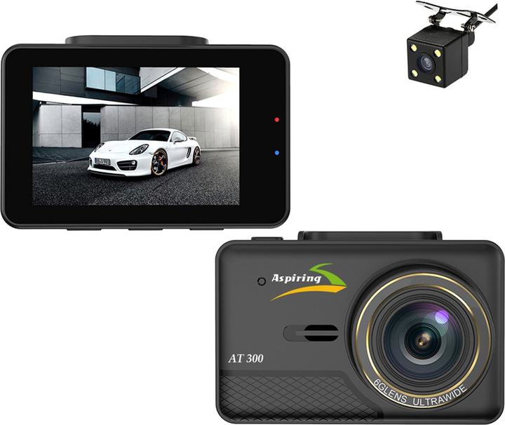 Відеореєстратор Aspiring AT300 Dual, Speedcam, GPS (AT555412) - зображення 2