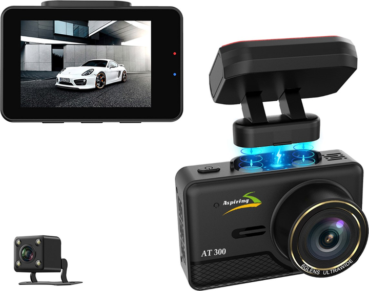 Відеореєстратор Aspiring AT300 Dual, Speedcam, GPS (AT555412) - зображення 3