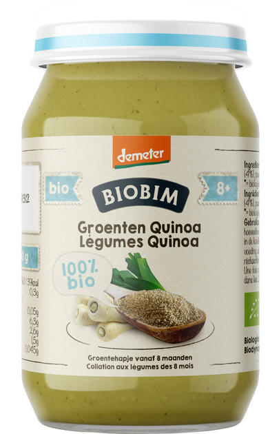 Пюре овочеве Biobim Овочі з кіноа 190 г (8713445091084) – низькі ціни ...