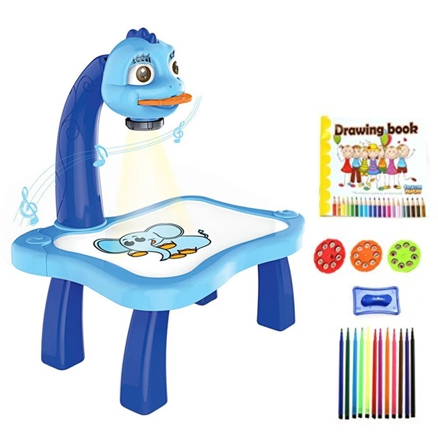 Детский стол для рисования Drawing Set Projector с проектором Синий - изображение 3
