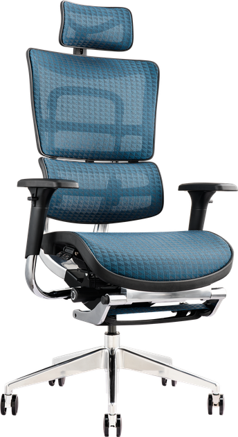Офисное эргономичное кресло GT Racer X-802L Blue (W-85) - Фото 1 Офисное эргономичное кресло GT Racer X-802L Blue (W-85) - изображение 1