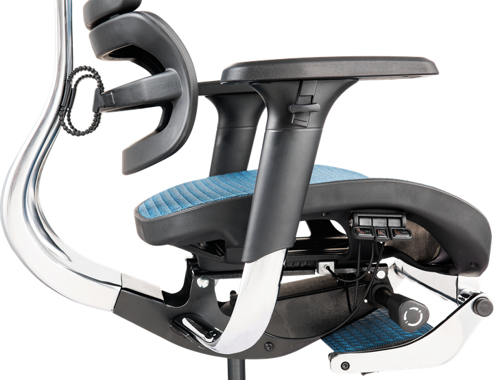 Офисное эргономичное кресло GT Racer X-802L Blue (W-85) - Фото 3 Офисное эргономичное кресло GT Racer X-802L Blue (W-85) - изображение 3