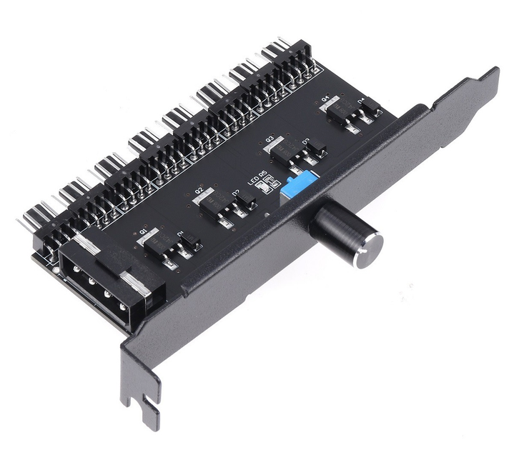 Разветвитель, переходник питания для видеокарт 2 x Molex 4-pin -> PCI-E 6-pin.