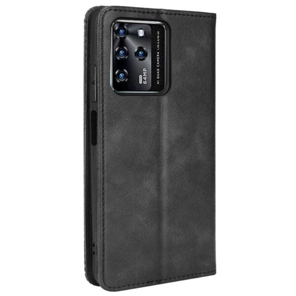 Чехол-книжка Deexe Retro Style для ZTE Blade V30 - Black - изображение 3