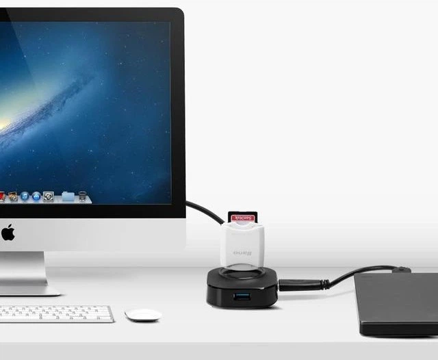 USB хаб 4*USB3.0 Remax з кабелем 28 см+додаткове живлення micro USB - зображення 4