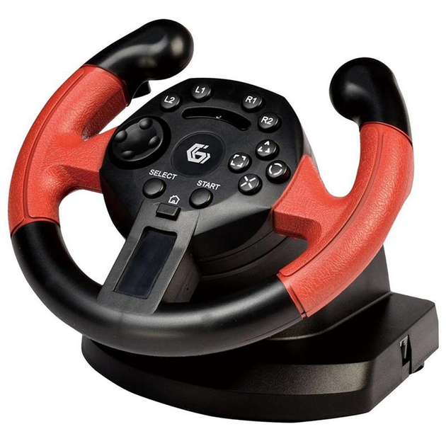 Руль Gembird Vibrating Racing Wheel PC/PS3 (STR-UV-01) USB – фото ...