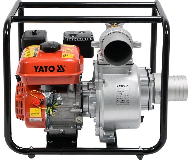Мотопомпа бензиновая 4000 Вт Yato YT-85403 - Фото 2 Мотопомпа бензиновая 4000 Вт Yato YT-85403 - изображение 2