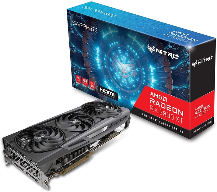 Видеокарта Sapphire Radeon RX 6800 XT 16 GB NITRO+ (11304-02-20G) - Фото 1 Видеокарта Sapphire Radeon RX 6800 XT 16 GB NITRO+ (11304-02-20G) - изображение 1