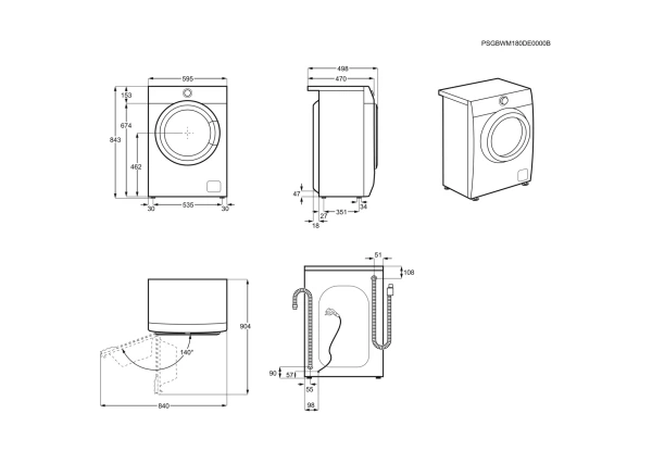 Стиральная машина Electrolux EW6S3R27SX фронт. загрузка/7 кг/1200 об в мин/глуб. 45 см/A+++/антрацит - Фото 4 Стиральная машина Electrolux EW6S3R27SX фронт. загрузка/7 кг/1200 об в мин/глуб. 45 см/A+++/антрацит - изображение 4